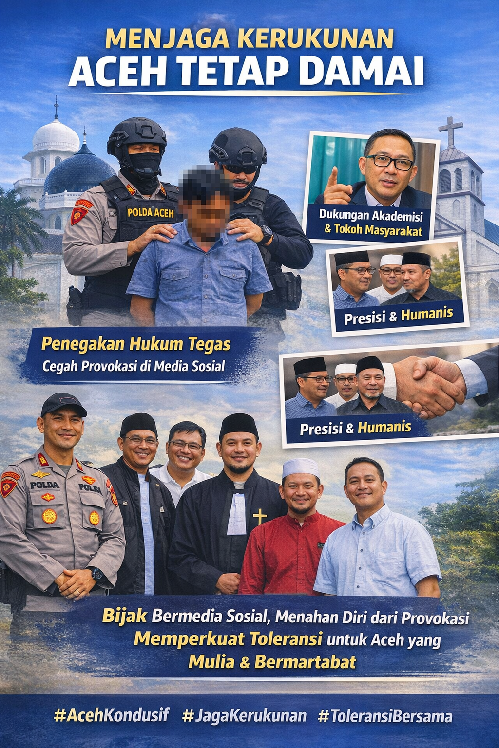 Aceh Tetap Kondusif Melalui Penegakan Hukum Tegas dan Humanis