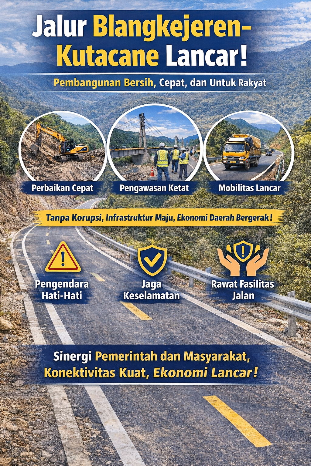 Menjaga Akselerasi Pembangunan Jalan Nasional: Pemerintah Percepat Pemulihan Lintasan Blangkejeren–Kutacane untuk Kepentingan Rakyat