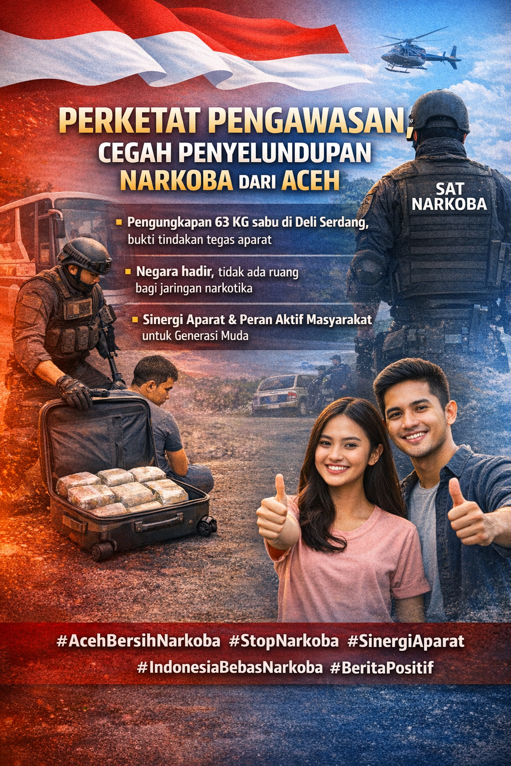 Menjaga Stabilitas dan Pencegahan Penyelundupan Narkoba dari Aceh melalui Penguatan Pengawasan Terpadu