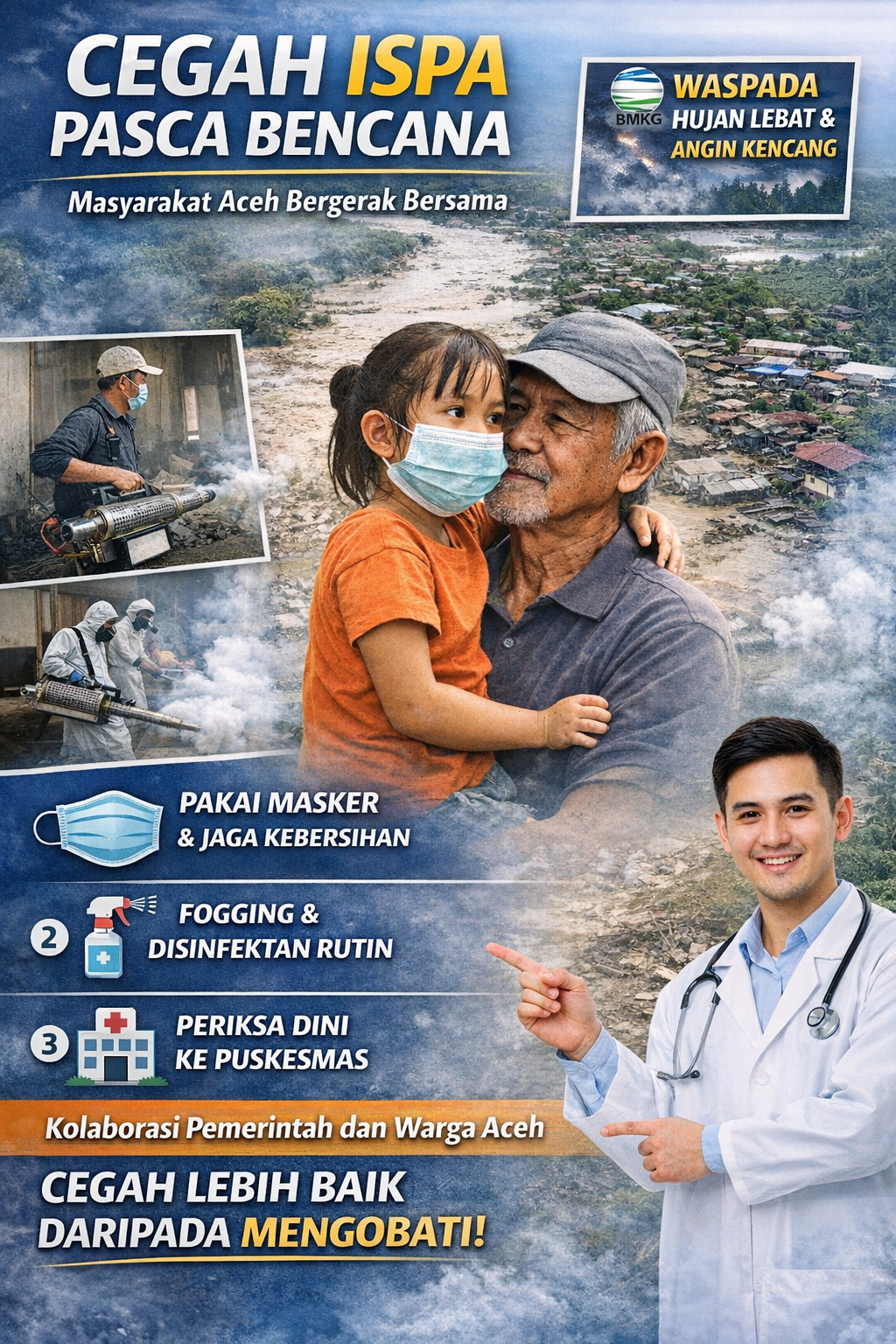 Pemerintah dan Masyarakat Bersinergi Antisipasi Beban Kesehatan Pascabanjir di Aceh