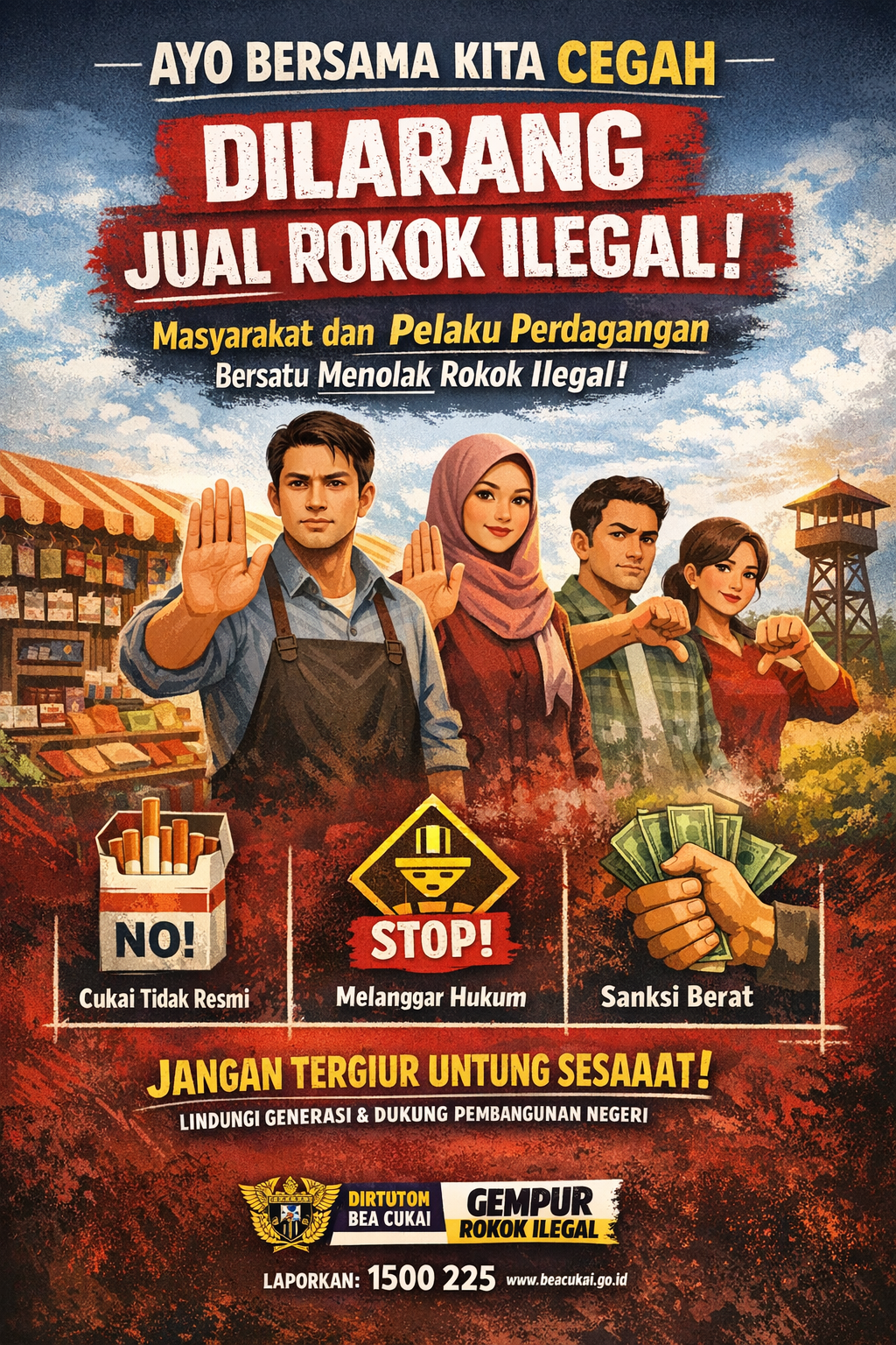 Sinergi Masyarakat dan Pedagang di Aceh Kuatkan Upaya Penekanan Peredaran Rokok Ilegal