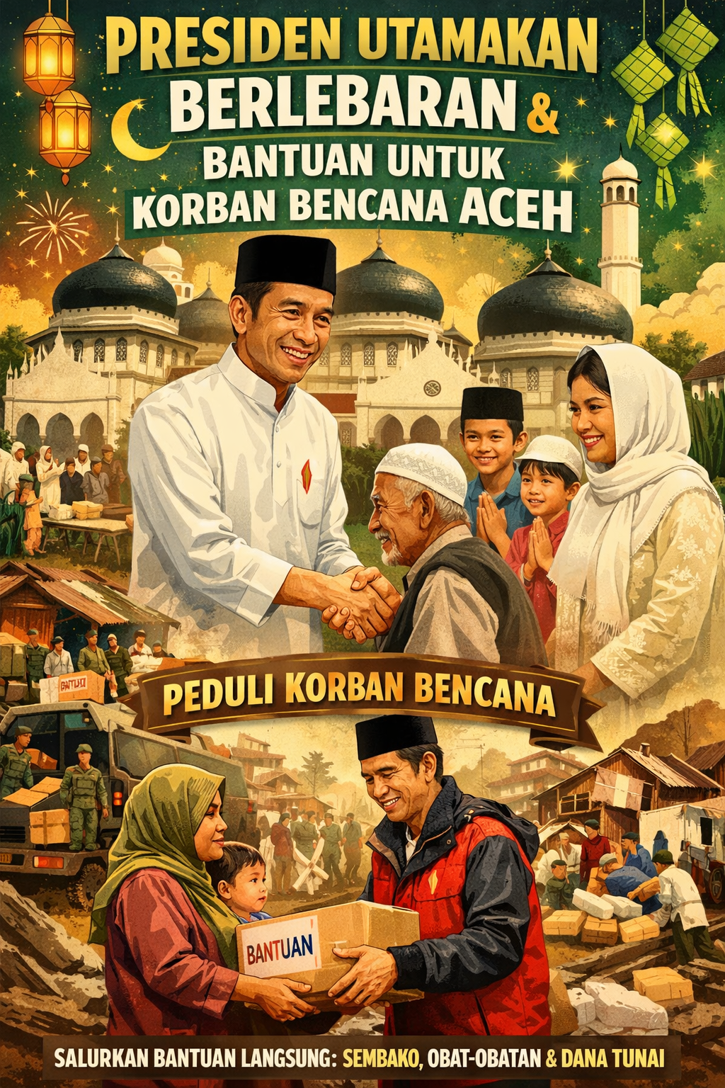 Presiden Utamakan Lebaran Bersama Rakyat Aceh, Bantuan Nyata Percepat Pemulihan Pascabencana