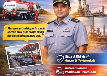 Stok BBM Aceh Dipastikan Aman, Masyarakat Diimbau Bijak Gunakan Energi di Tengah Tantangan Distribusi Global