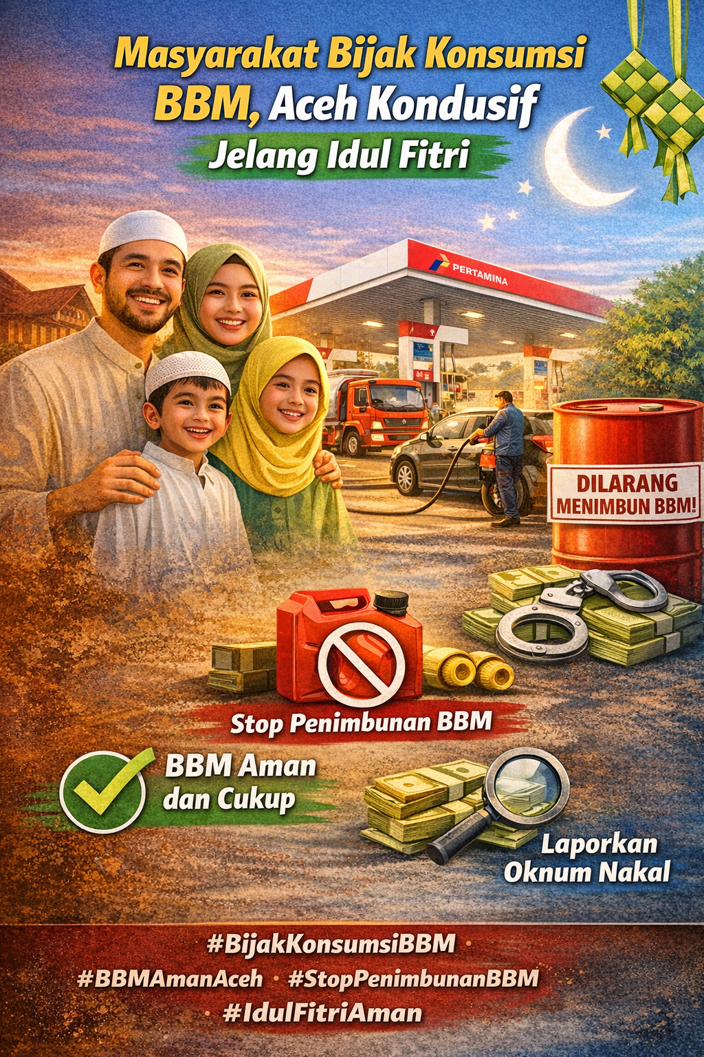 Masyarakat Aceh Diajak Bijak Konsumsi BBM dan Aktif Awasi Penimbunan Jelang Idul Fitri