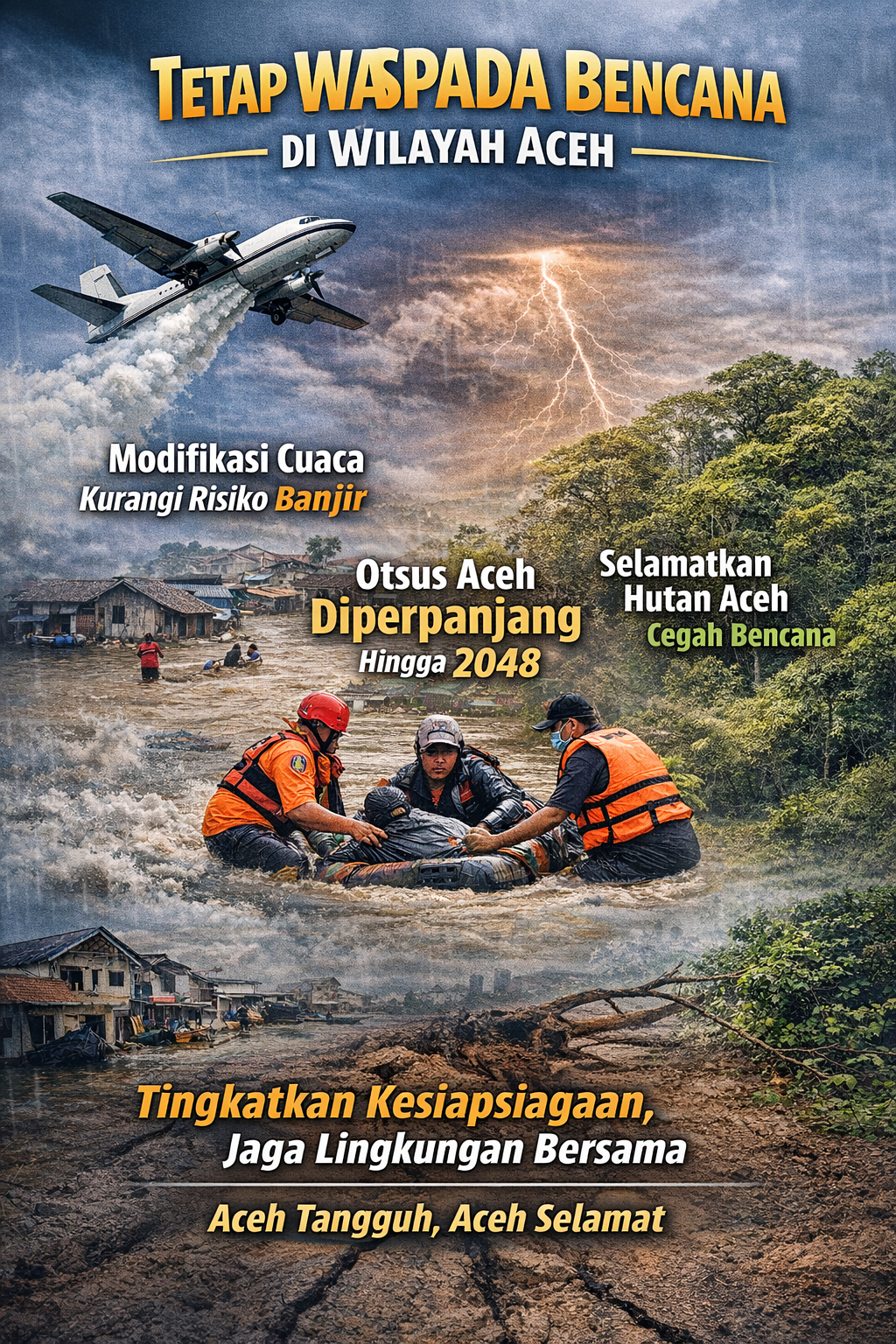 Aceh Perkuat Kesiapsiagaan Hadapi Bencana Melalui Modifikasi Cuaca dan Dukungan Otsus