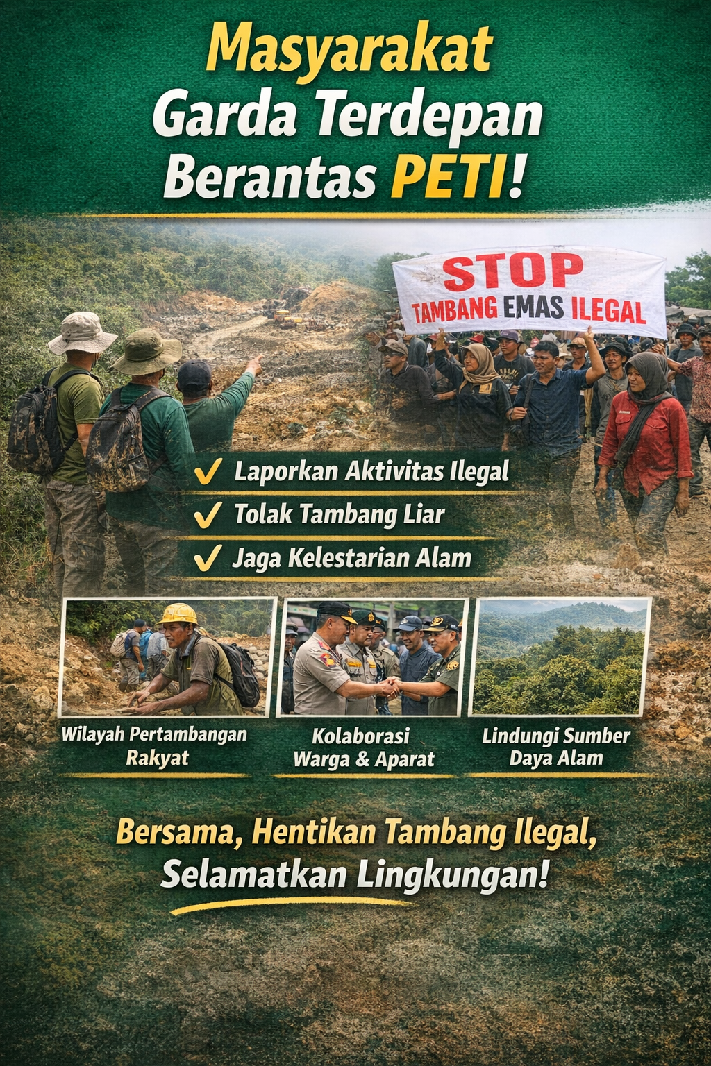 Masyarakat Jadi Garda Terdepan, Pengawasan PETI di Aceh Semakin Menguat