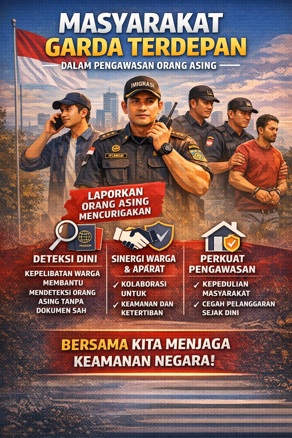 Peran Aktif Masyarakat Perkuat Pengawasan Orang Asing, Imigrasi Bertindak Tegas