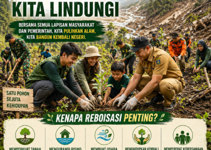 Reboisasi Jadi Kekuatan Nasional, Masyarakat dan Pemerintah Bersatu Pulihkan Daerah Pascabencana