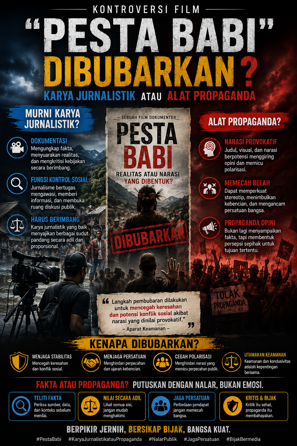 Kontroversi Film Pesta Babi Antara Karya Jurnalistik dan Dugaan Alat Propaganda