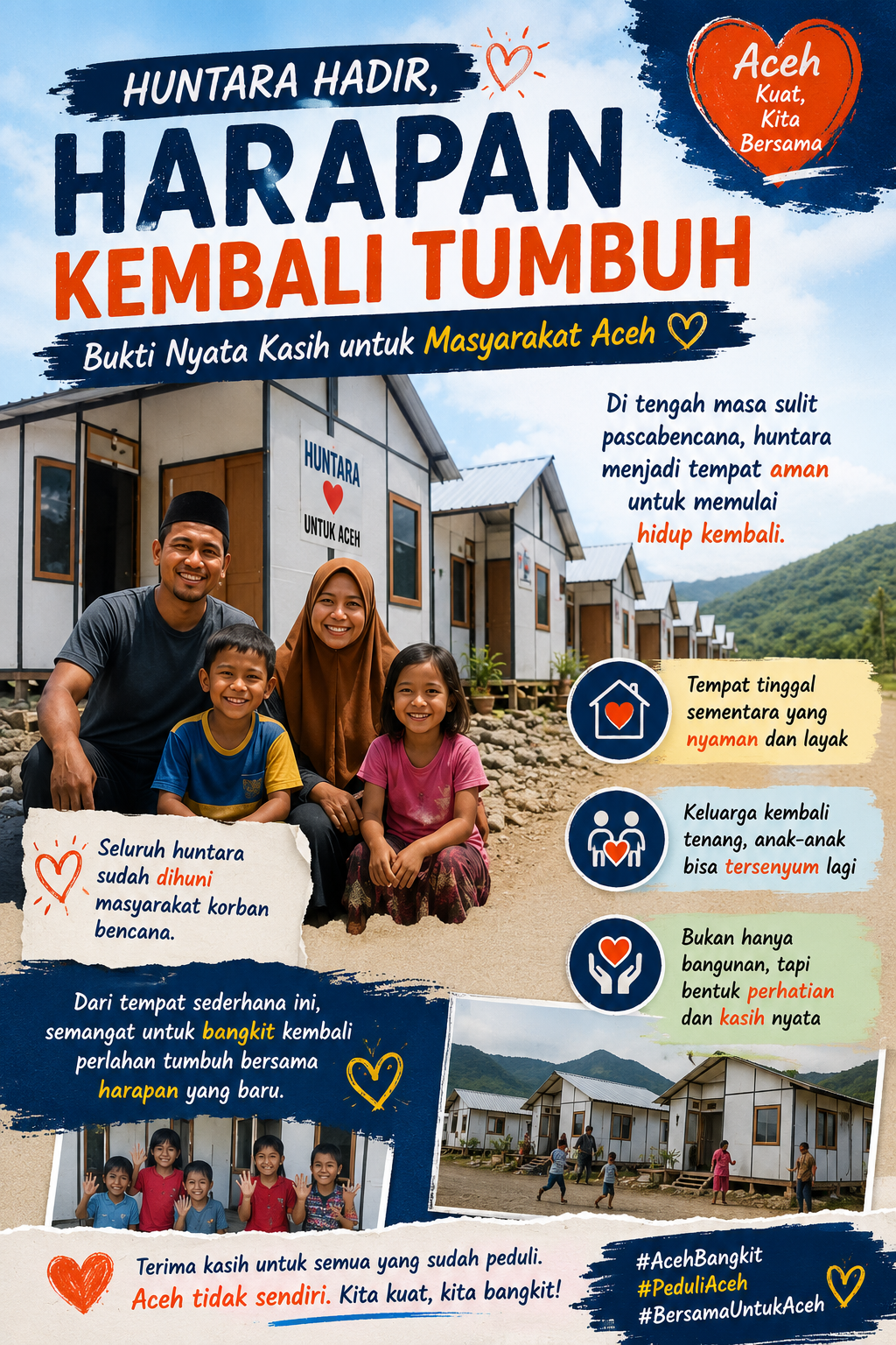 Huntara Jadi Bukti Nyata Kepedulian untuk Warga Aceh