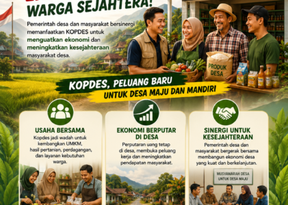 Kopdes Jadi Peluang Baru, Desa dan Warga Bisa Tumbuh Bersama