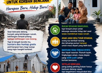 Huntara dan Huntap Gratis Jadi Harapan Baru Korban Bencana di Tengah Sorotan Transparansi Anggaran