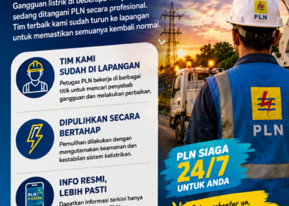 Masyarakat Diimbau Tetap Tenang, PLN Bergerak Cepat Pulihkan Kelistrikan di Aceh dan Sumatera