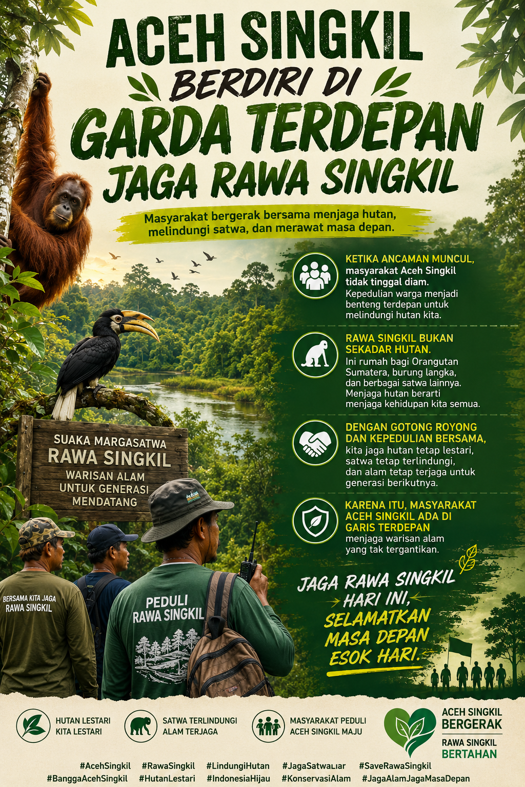 Masyarakat Aceh Singkil Jadi Garda Terdepan Menjaga Rawa Singkil