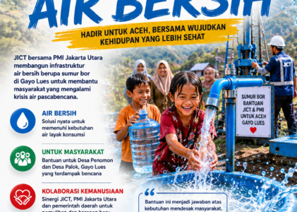 Untuk Aceh, JICT Bangun Infrastruktur Air Bersih demi Pemulihan Pascabencana di Gayo Lues