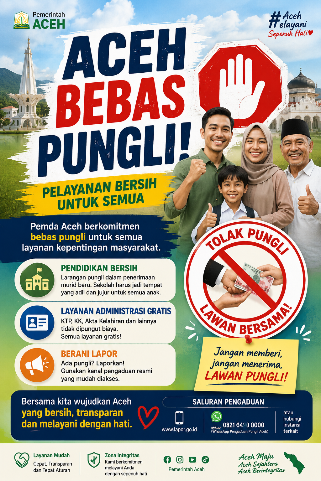 Pemda Aceh Perkuat Komitmen Bebas Pungli, Layanan untuk Masyarakat Harus Bersih dan Transparan