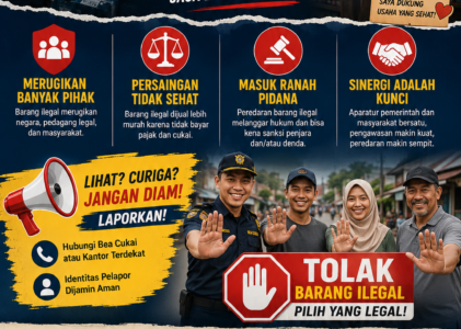 Aparatur dan Masyarakat Bersatu Perangi Barang Ilegal, Lindungi Pedagang Jujur dan Ekonomi Daerah