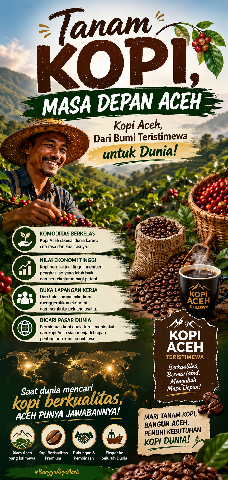 Tanam Kopi, Bangun Masa Depan Aceh: Peluang Besar dari Komoditas yang Dicari Dunia