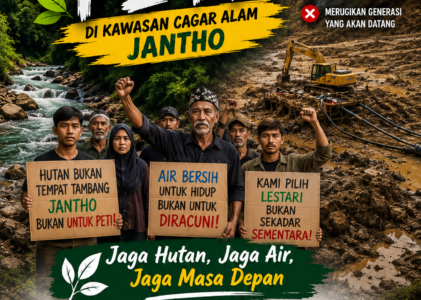 Masyarakat Aceh Kompak Tolak PETI di Cagar Alam Jantho, Jaga Hutan dan Sumber Air untuk Masa Depan