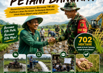 Kolaborasi Banyak Pihak Bikin Sawah Aceh Kembali Produktif, Petani Siap Menanam Lagi