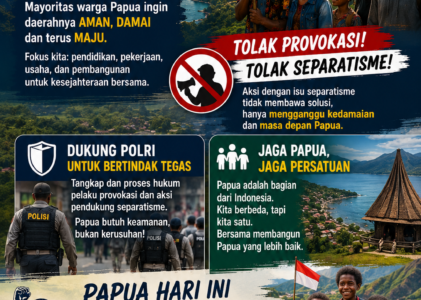 Menjelang 1 Juli 2026, Warga Papua Tolak Provokasi dan Dukung Penegakan Hukum