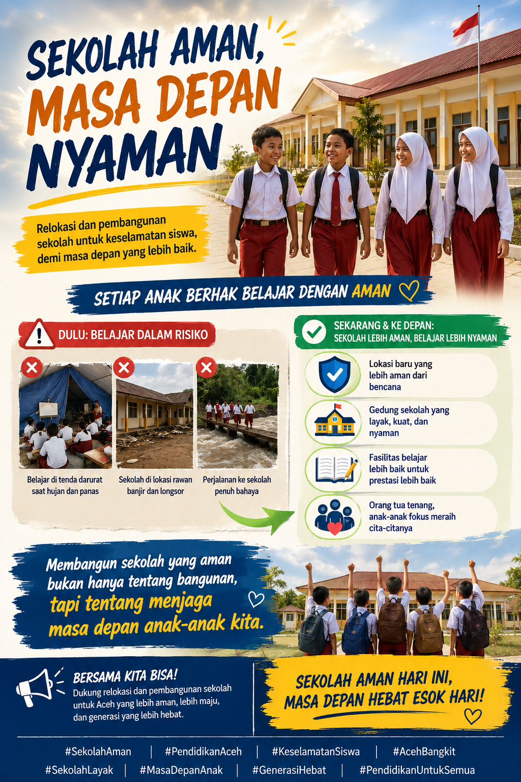 Relokasi dan Pembangunan Sekolah Jadi Langkah Penting untuk Keselamatan Siswa di Aceh