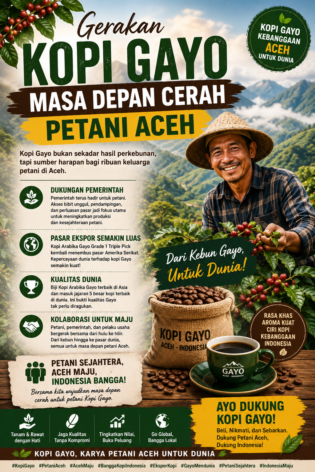 Gerakan Kopi Gayo Jadi Harapan Baru, Petani Aceh Siap Naik Kelas di Pasar Dunia