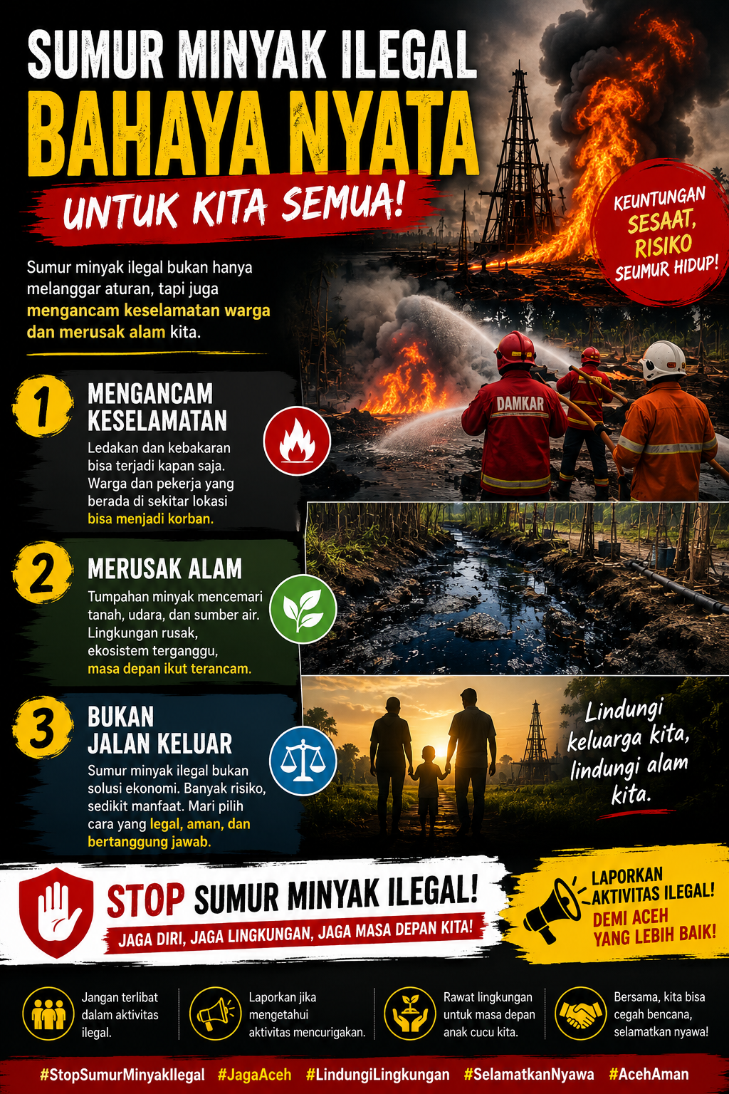 Sumur Minyak Ilegal Ancam Keselamatan Warga, Pengelolaan Migas yang Aman Jadi Harapan untuk Aceh