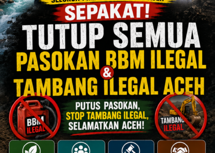 Seluruh Pimpinan Lembaga Aceh Sepakat Putus Pasokan BBM Ilegal, Tambang Ilegal Jadi Target Bersama