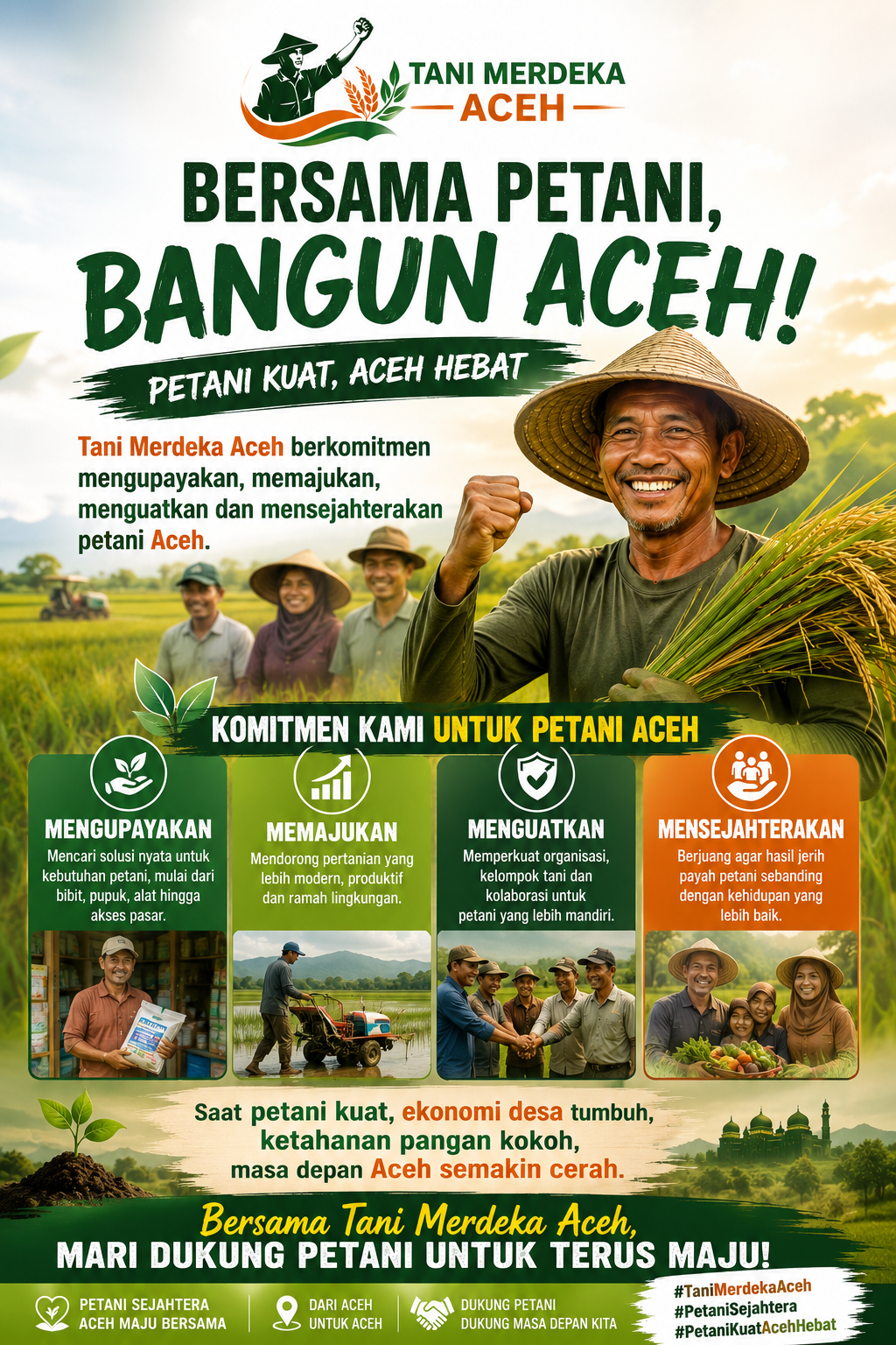Tani Merdeka Aceh Perkuat Langkah Majukan Pertanian, Petani Sejahtera Jadi Prioritas