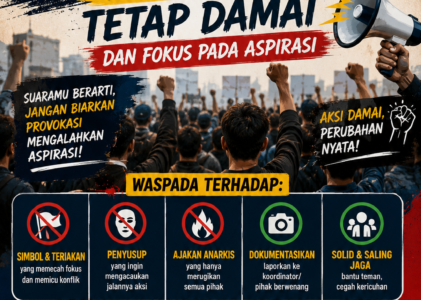 Waspada Provokasi, Jaga Aksi 1 Juli Tetap Damai dan Fokus pada Aspirasi