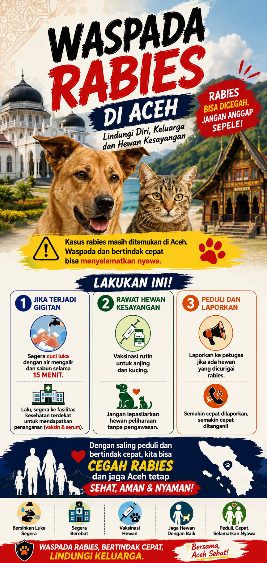 Waspada Rabies di Aceh, Penanganan Cepat Jadi Kunci Lindungi Masyarakat