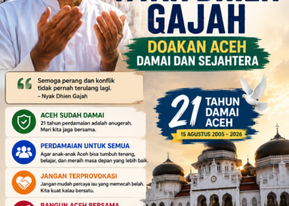 Dari Tanah Suci Nyak Dhien Gajah Titip Doa untuk Aceh Damai dan Sejahtera