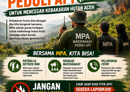 Jaga Hutan Aceh Tetap Hijau, Saatnya Dukung Jaringan Masyarakat Peduli Api