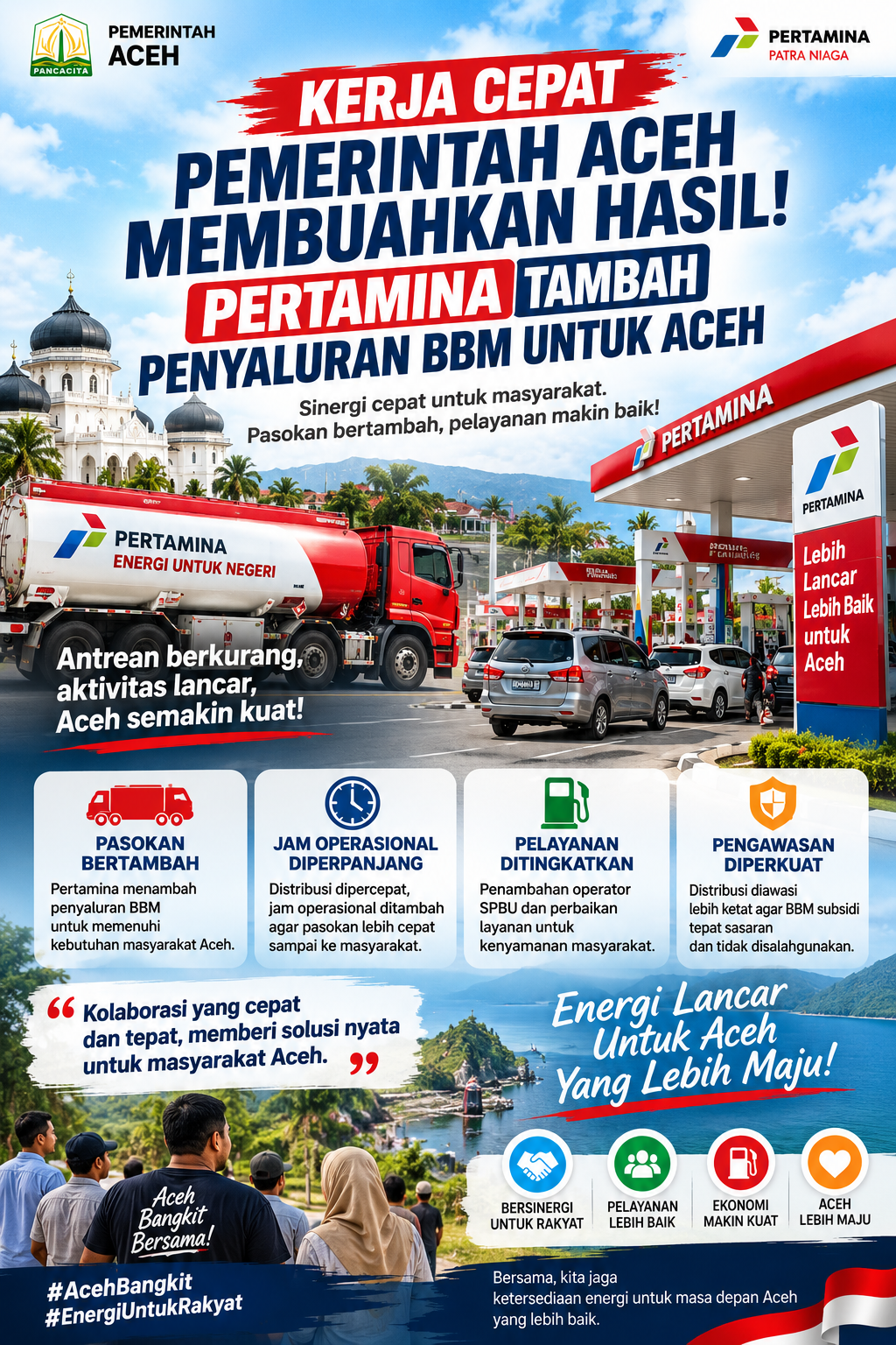 Kerja Cepat Pemerintah Aceh Berbuah Hasil, Pertamina Tambah Penyaluran BBM Demi Kurangi Antrean