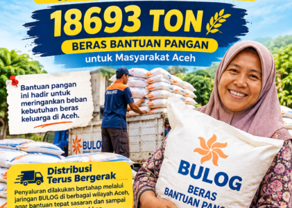 Senyum Warga Terjaga Usai Bulog Aceh Sukses Salurkan 18.693 Ton Beras Bantuan