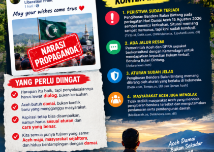 May Your Wishes Come True, Harapan Boleh Ada, Perdamaian Aceh Tetap Dijaga