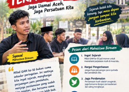 Mahasiswa Bireuen Ajak Warga Jaga Damai Aceh dan Tak Mudah Terprovokasi Jelang Milad GAM ke-50