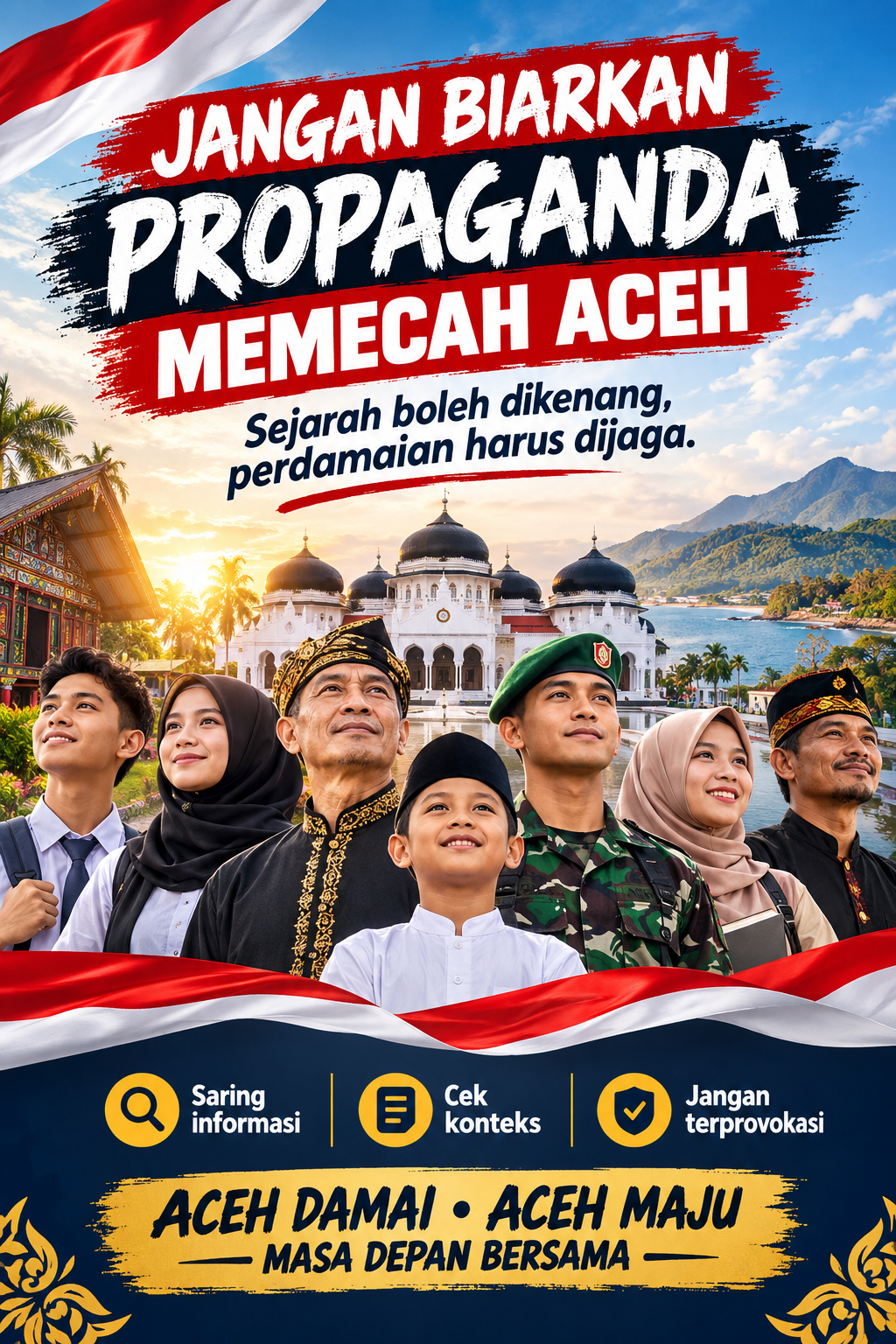 Sejarah Boleh Dikenang, Perdamaian Aceh Jangan Dikoyak Lagi