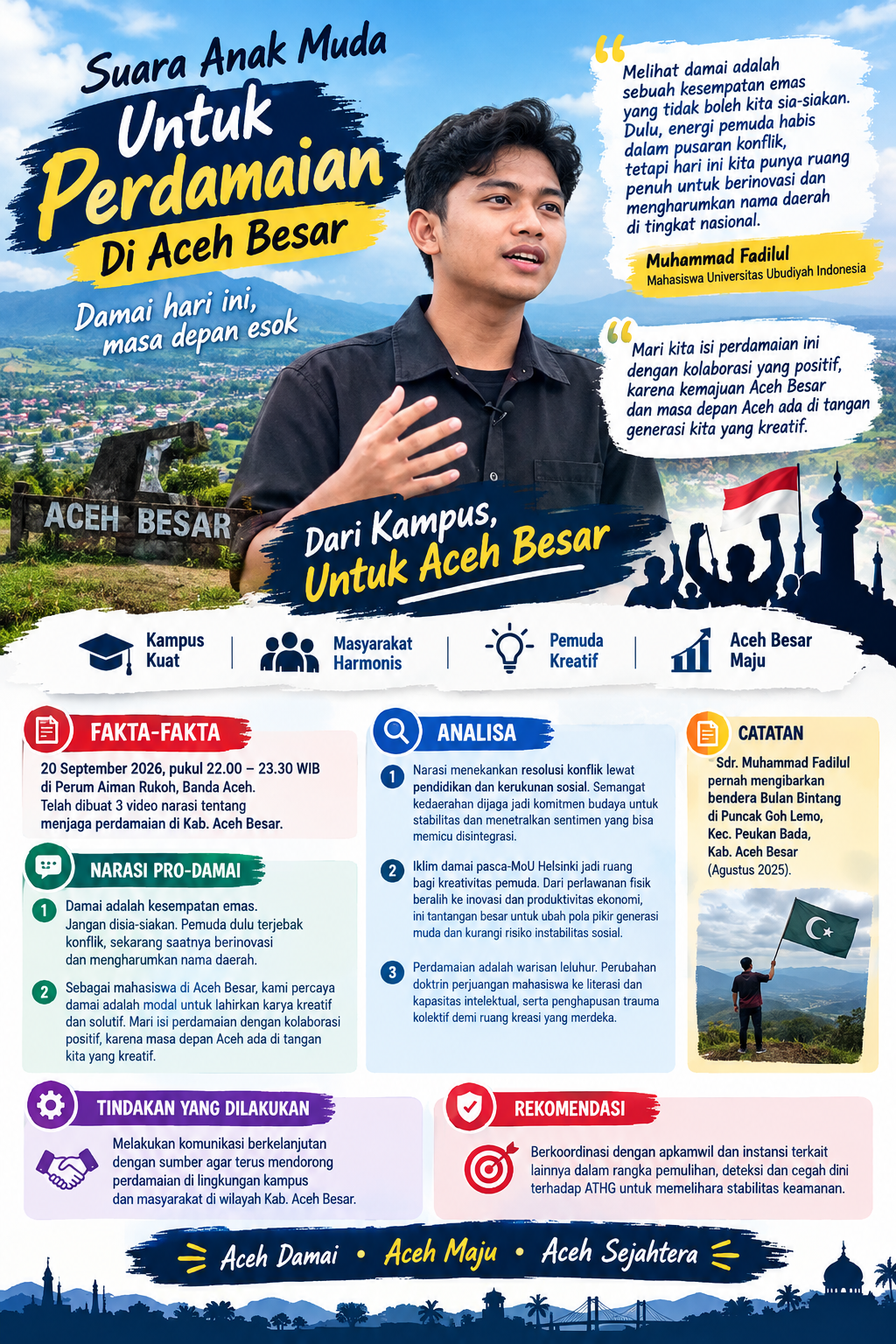Damai Jadi Ruang Anak Muda Aceh Besar Berkarya dan Berinovasi