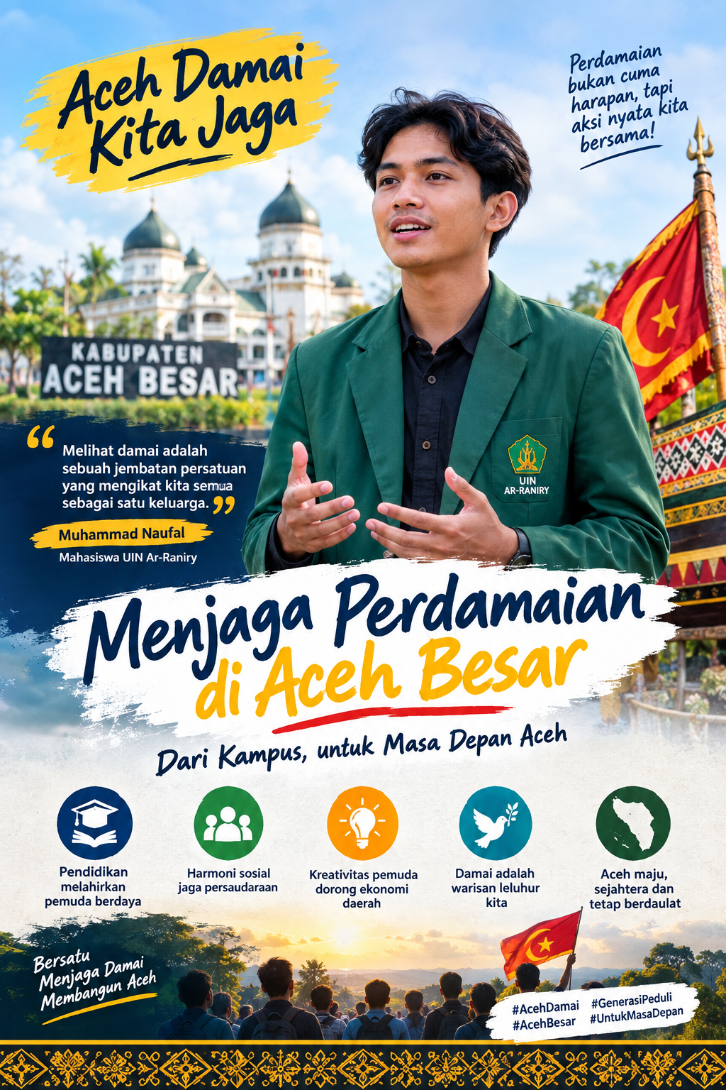 Menjaga Perdamaian Aceh, Anak Muda Aceh Besar Dorong Kampus Jadi Ruang Aman untuk Bersatu