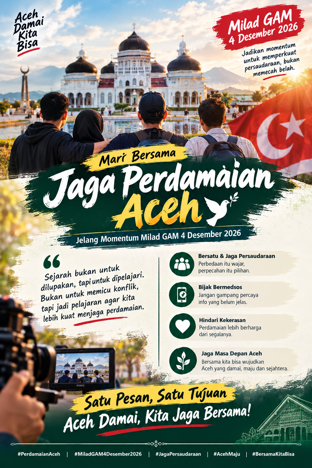 Masyarakat Pidie Ajak Warga Aceh Jaga Perdamaian Jelang 4 Desember