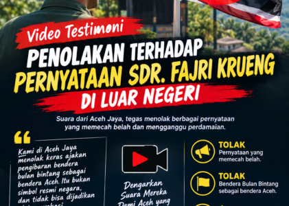 Warga Aceh Jaya Sampaikan Pandangan soal Polemik Bendera dan Pentingnya Menjaga Perdamaian