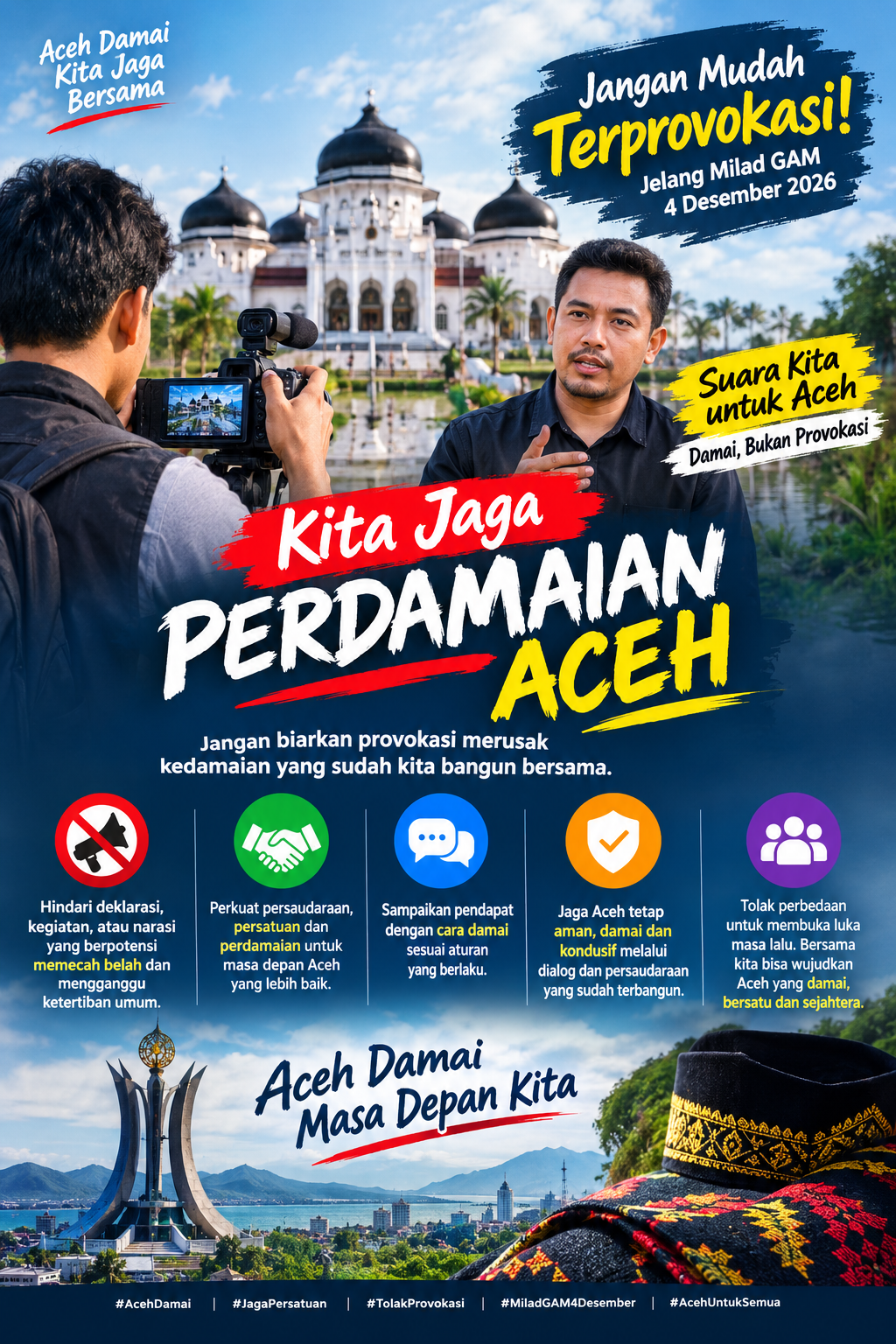 Jelang Milad GAM 4 Desember, Khairil Arista Ajak Masyarakat Aceh Jaga Perdamaian