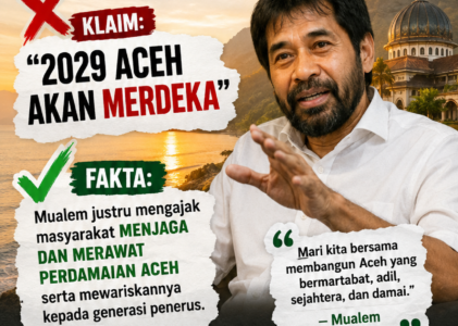 Jangan Biarkan Informasi Memecahkan Aceh dengan Indonesia, Saatnya Luruskan dengan Fakta