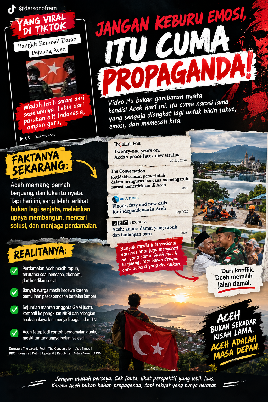 Viral “Bangkit Kembali Darah Pejuang Aceh”, Jangan Cuma Terpancing Video, Lihat Juga Fakta Perdamaian
