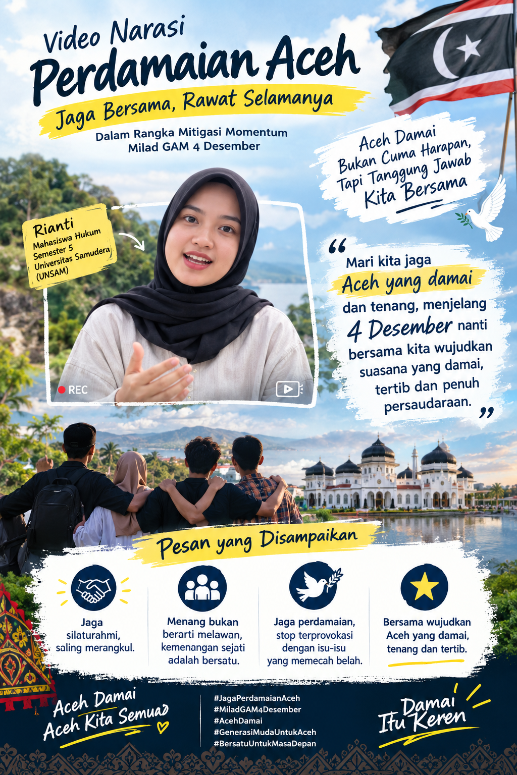 Mahasiswa Langsa Ajak Warga Aceh Jaga Damai Jelang 4 Desember